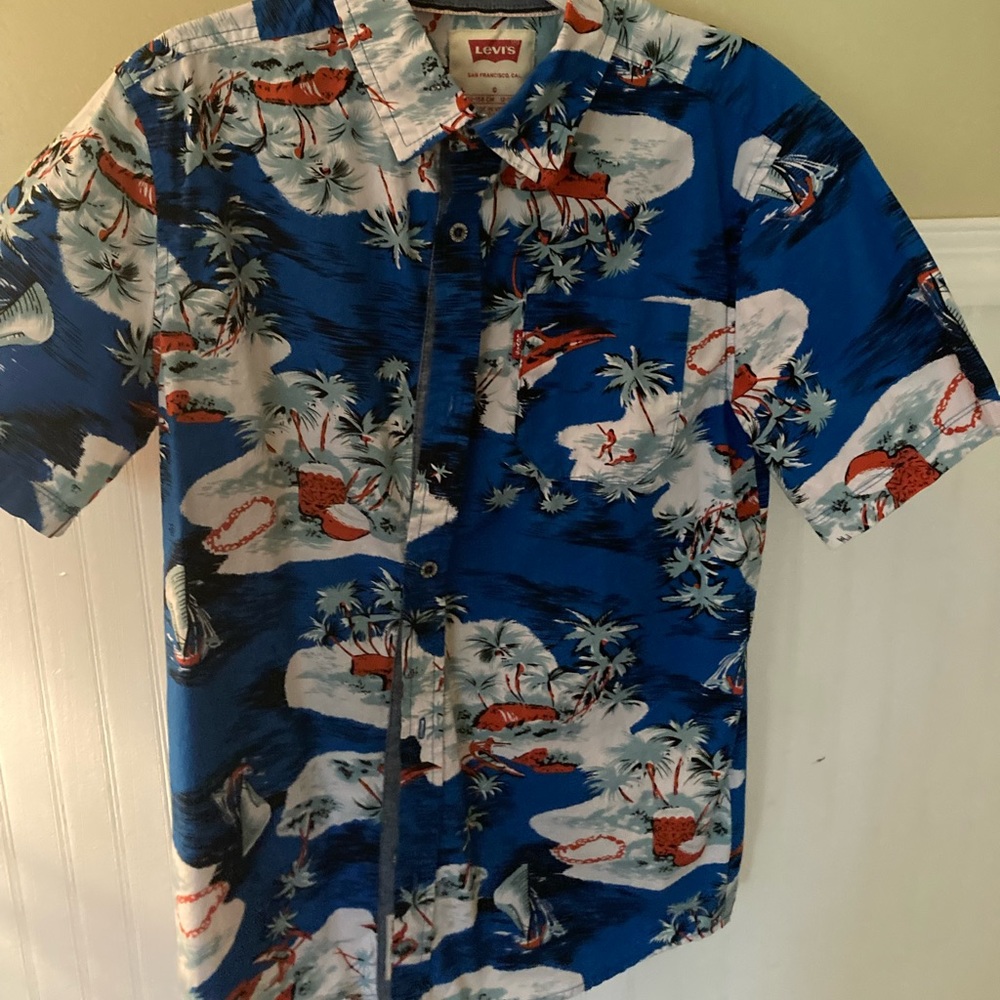 tropical button up